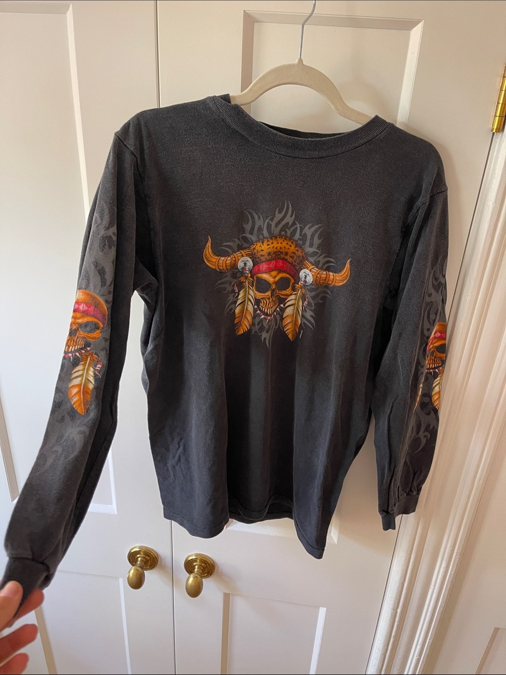 Y2K Era vintage biker long sleeve